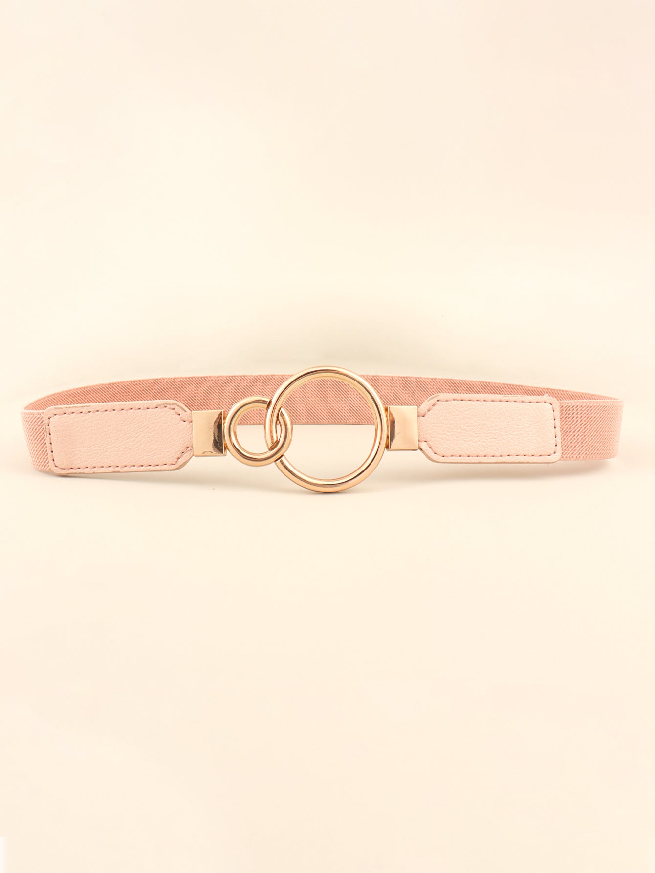 Buy Double Ring Buckle Elastic PU Belt by Faz