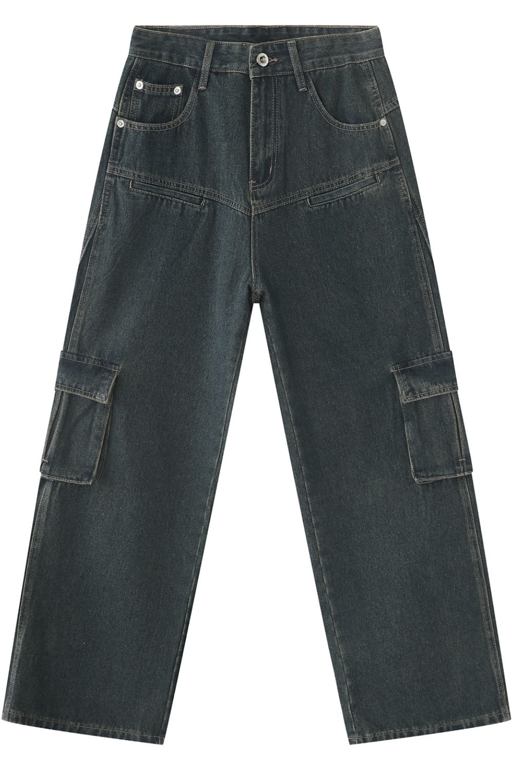 Buy Men's Multi Pocketed Cargo Jeans by Faz