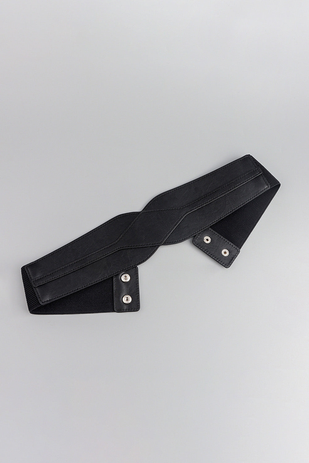 Buy Elastic Wide PU Belt by Faz