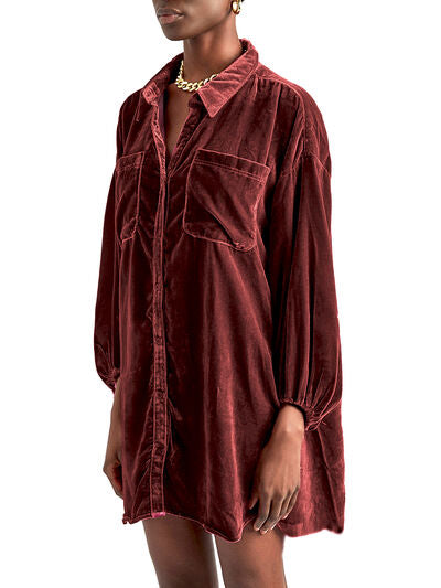 Buy Collared Neck Button Down Long Sleeve Shirt by Faz