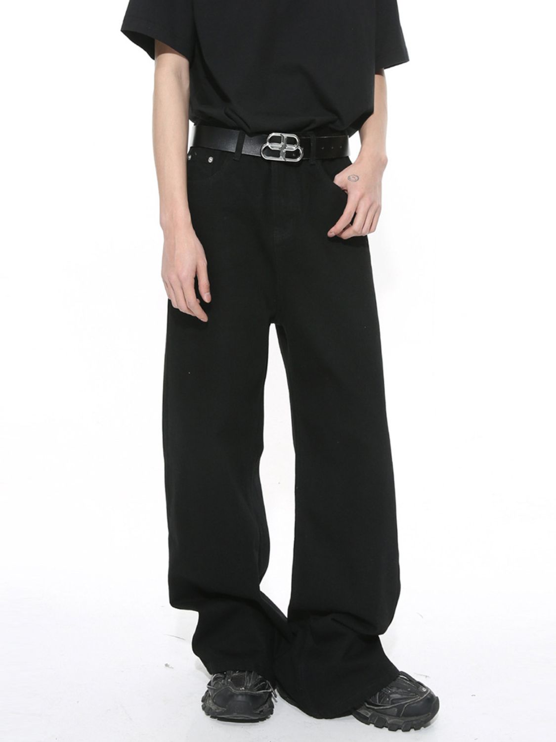 Buy Wide Leg Jeans with Pockets by Faz