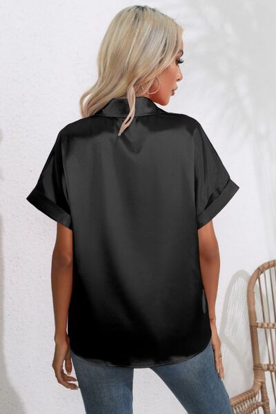 Buy Collared Neck Short Sleeve Shirt by B&S