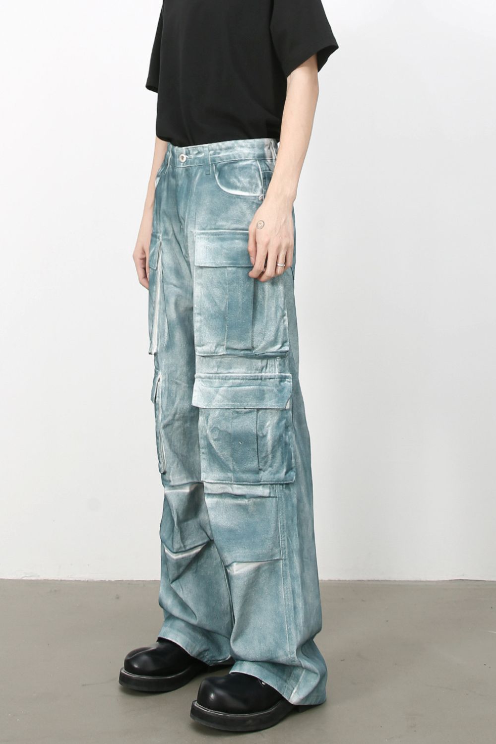 Buy Men's Tie-Dye Cargo Jeans by Faz