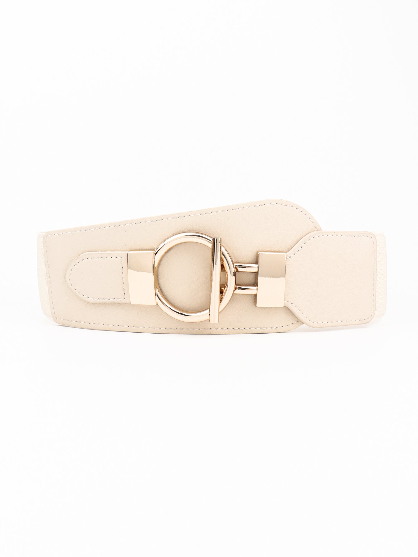 Buy PU Elastic Wide Belt with Alloy Buckle by Faz