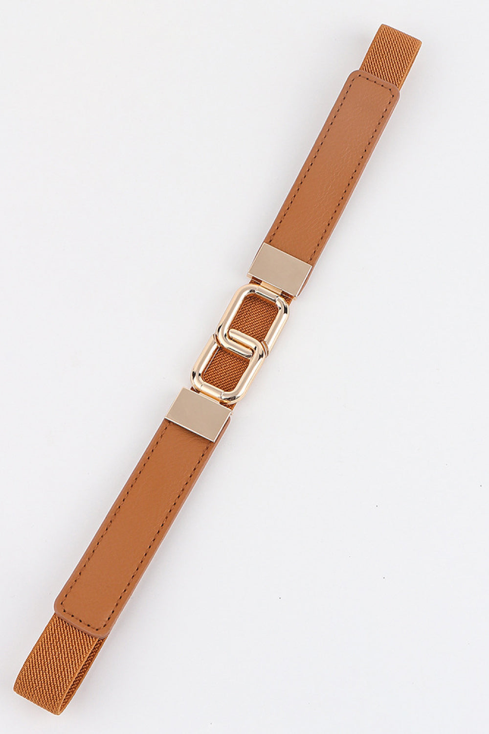 Buy Geometric Double Buckle Elastic Belt by Faz