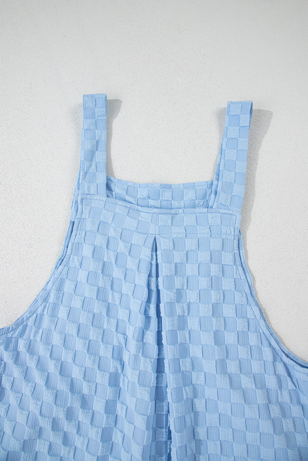 Buy Checkered Pocketed Wide Leg Overalls by Faz