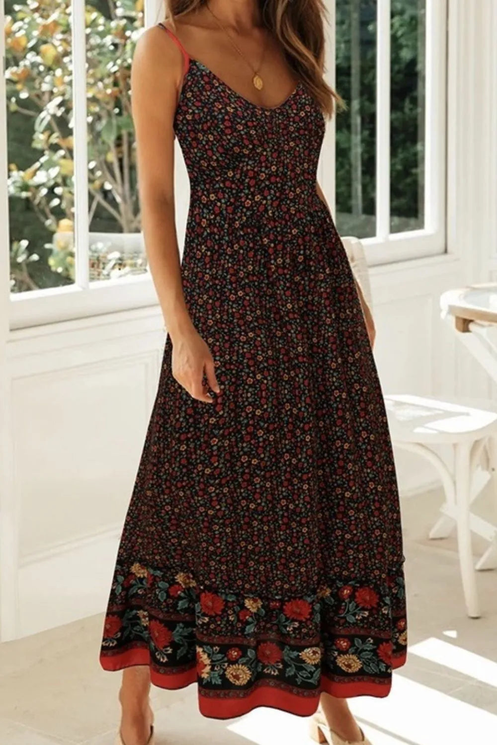 Buy Printed Maxi Cami Dress by Faz