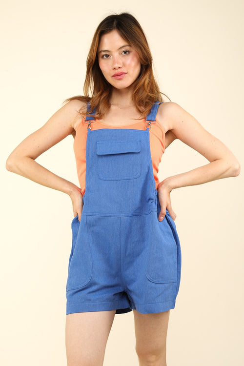 Buy Adjustable Suspender Overalls with Pockets by Faz