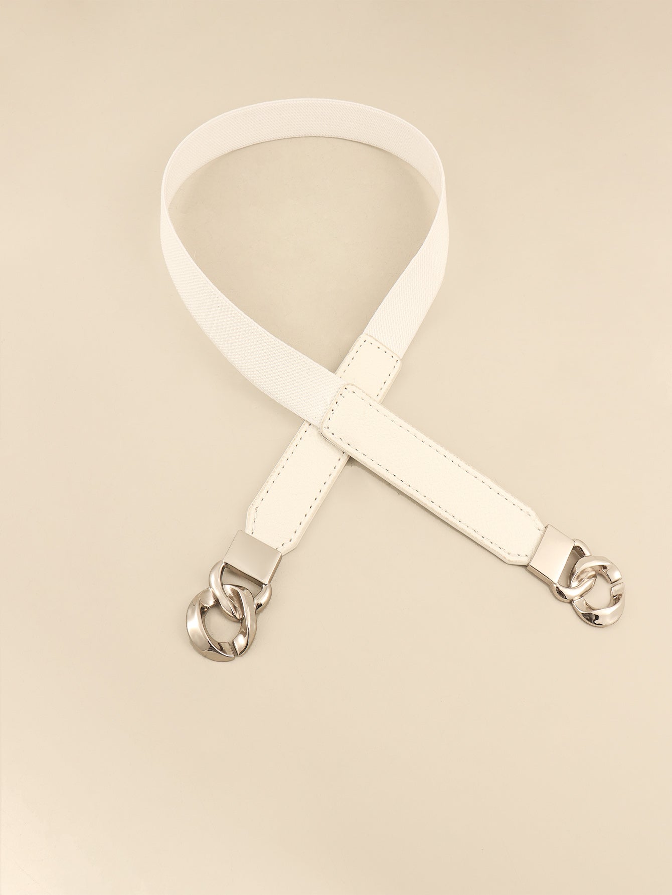 Buy Zinc Alloy Buckle Elastic PU Belt by Faz