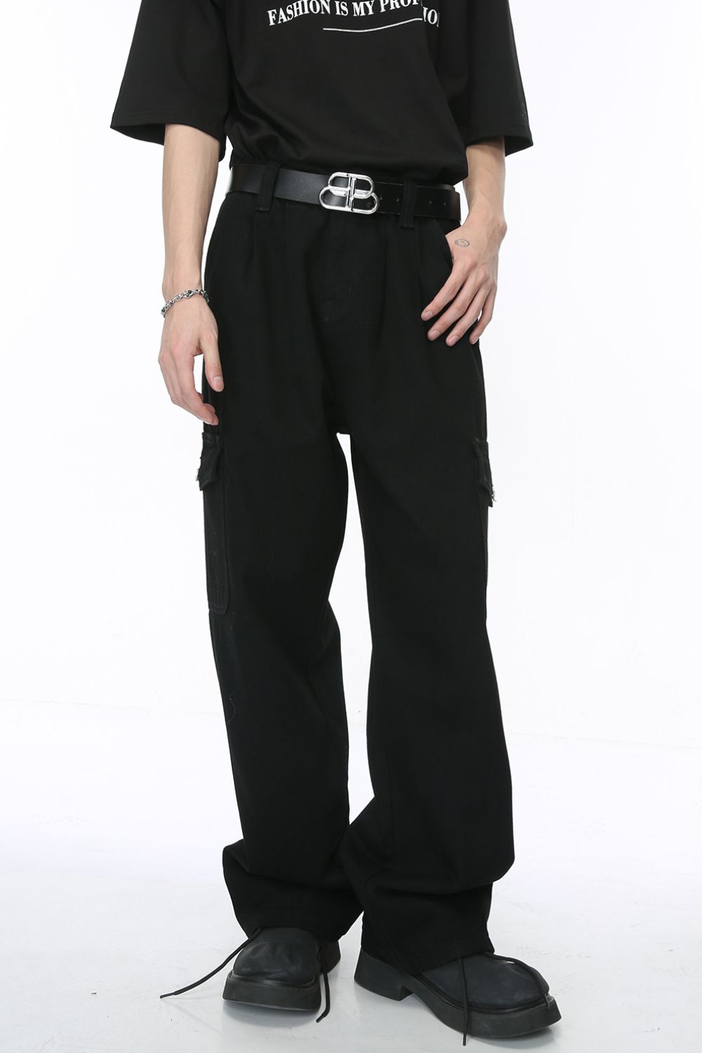 Buy Wide Leg Jeans with Pockets by Faz