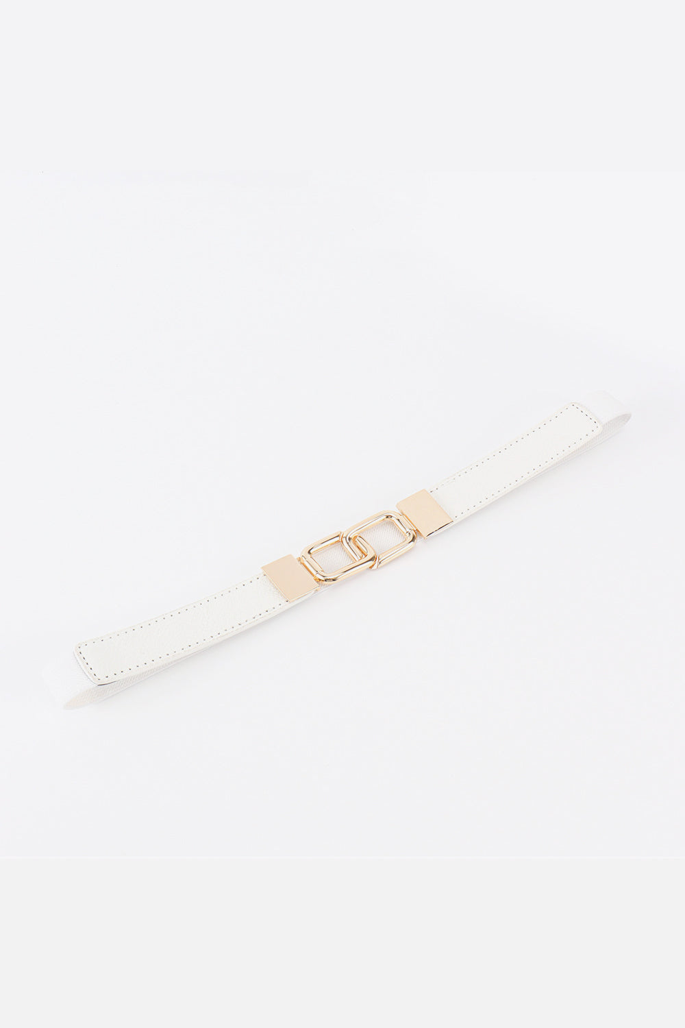 Buy Geometric Double Buckle Elastic Belt by Faz