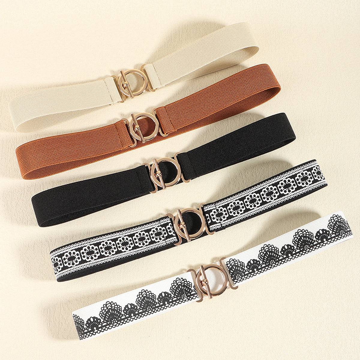 Buy Toggle Clasp Elastic Belt by Faz