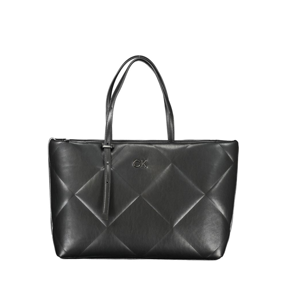 Black Polyester Handbag