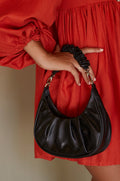Buy Camille Ruched Leather Bag by Bali ELF