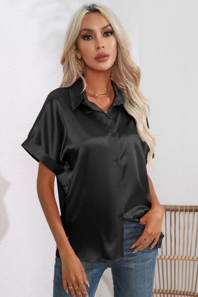 Buy Collared Neck Short Sleeve Shirt by B&S