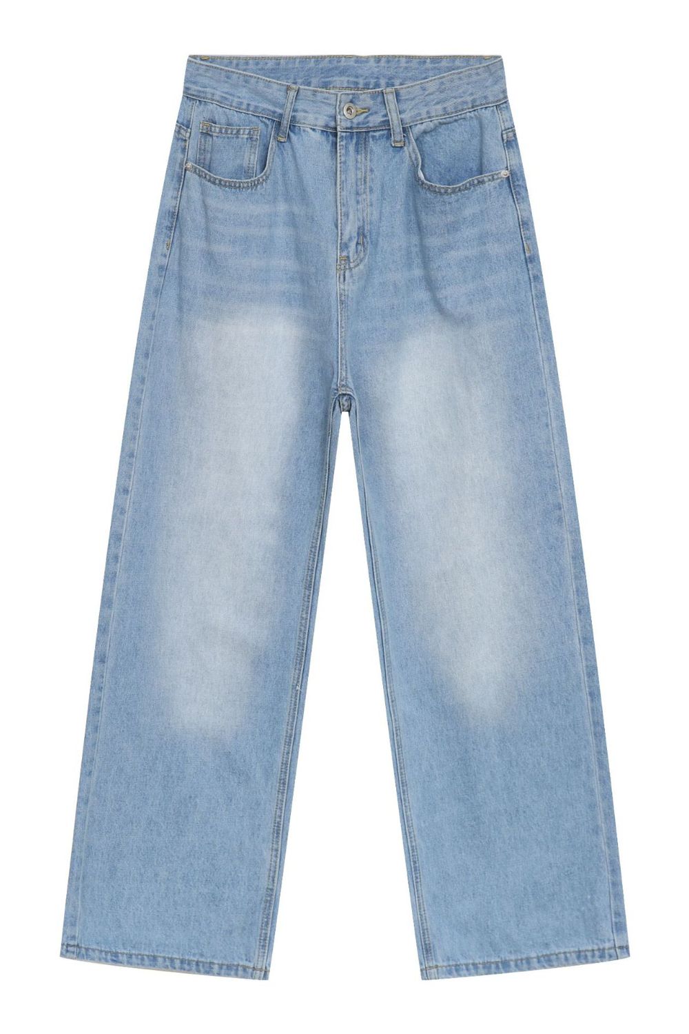 Buy Men's Wide Straight Jeans with Pockets by Faz