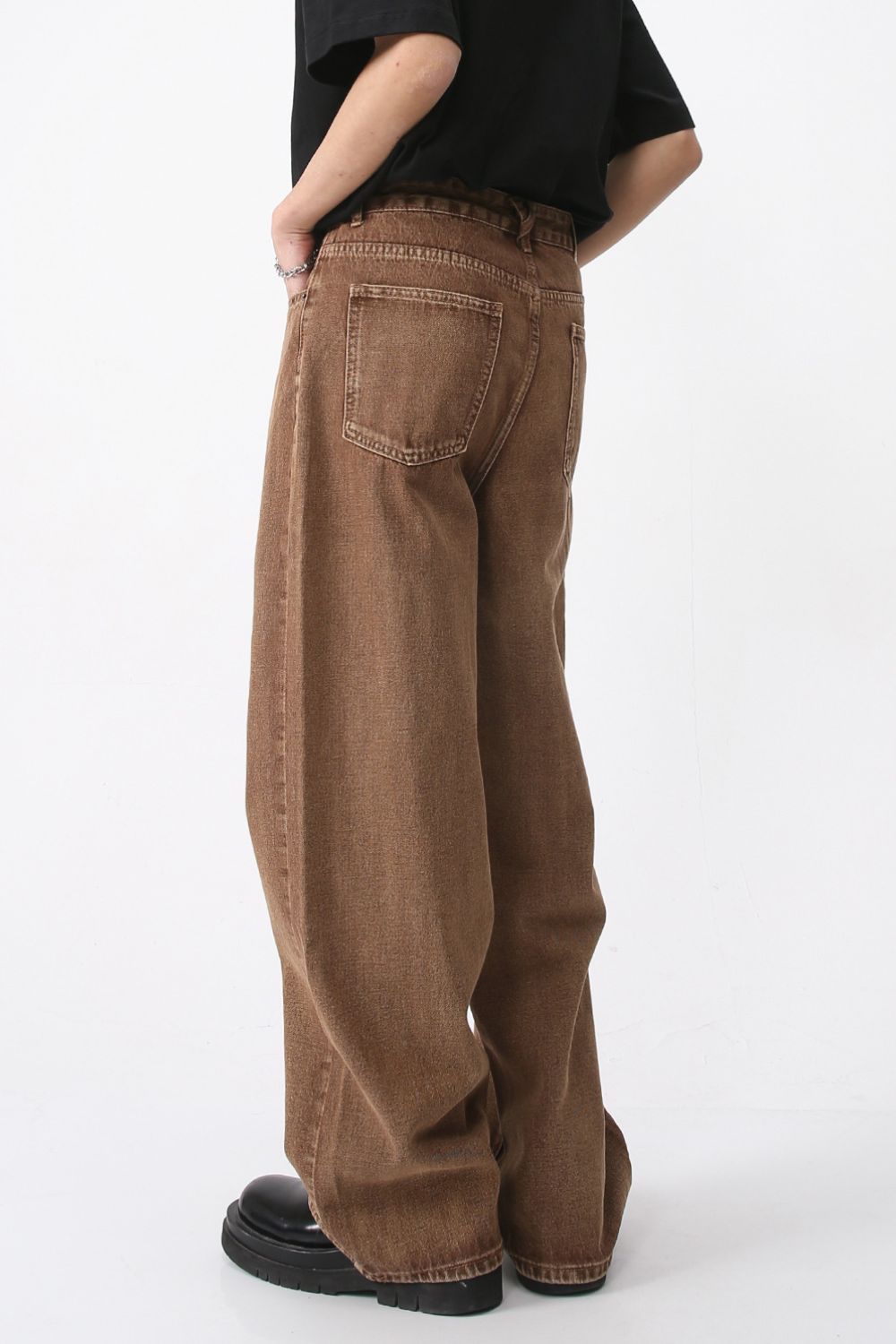 Buy Wide Leg Jeans with Pockets by Faz