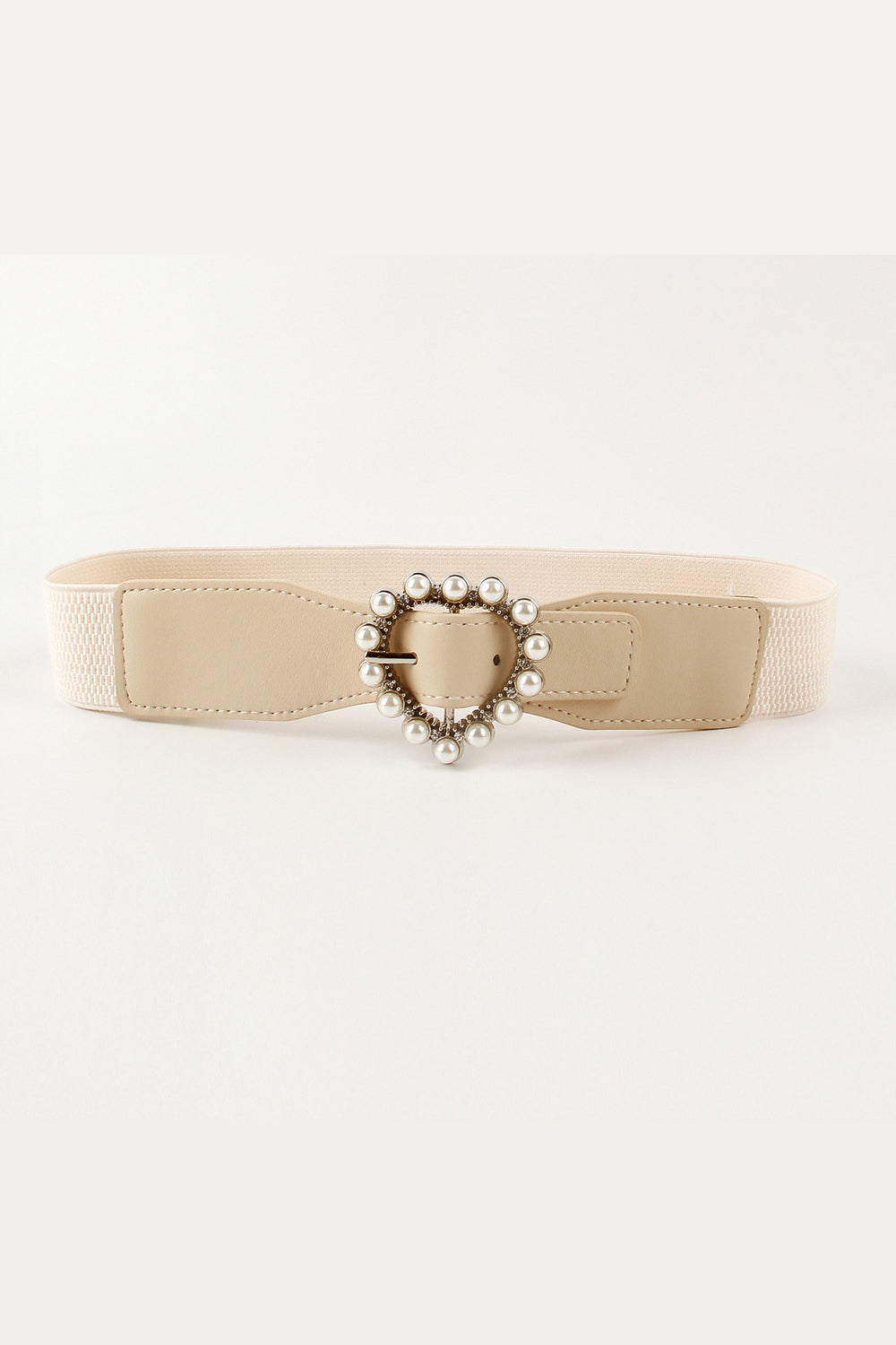 Buy Pearl Heart Buckle Elastic Belt by Faz