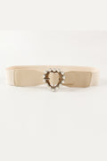Buy Pearl Heart Buckle Elastic Belt by Faz