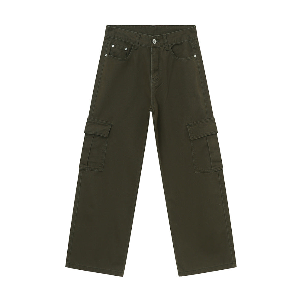 Buy Wide Leg Cargo Jeans by Faz