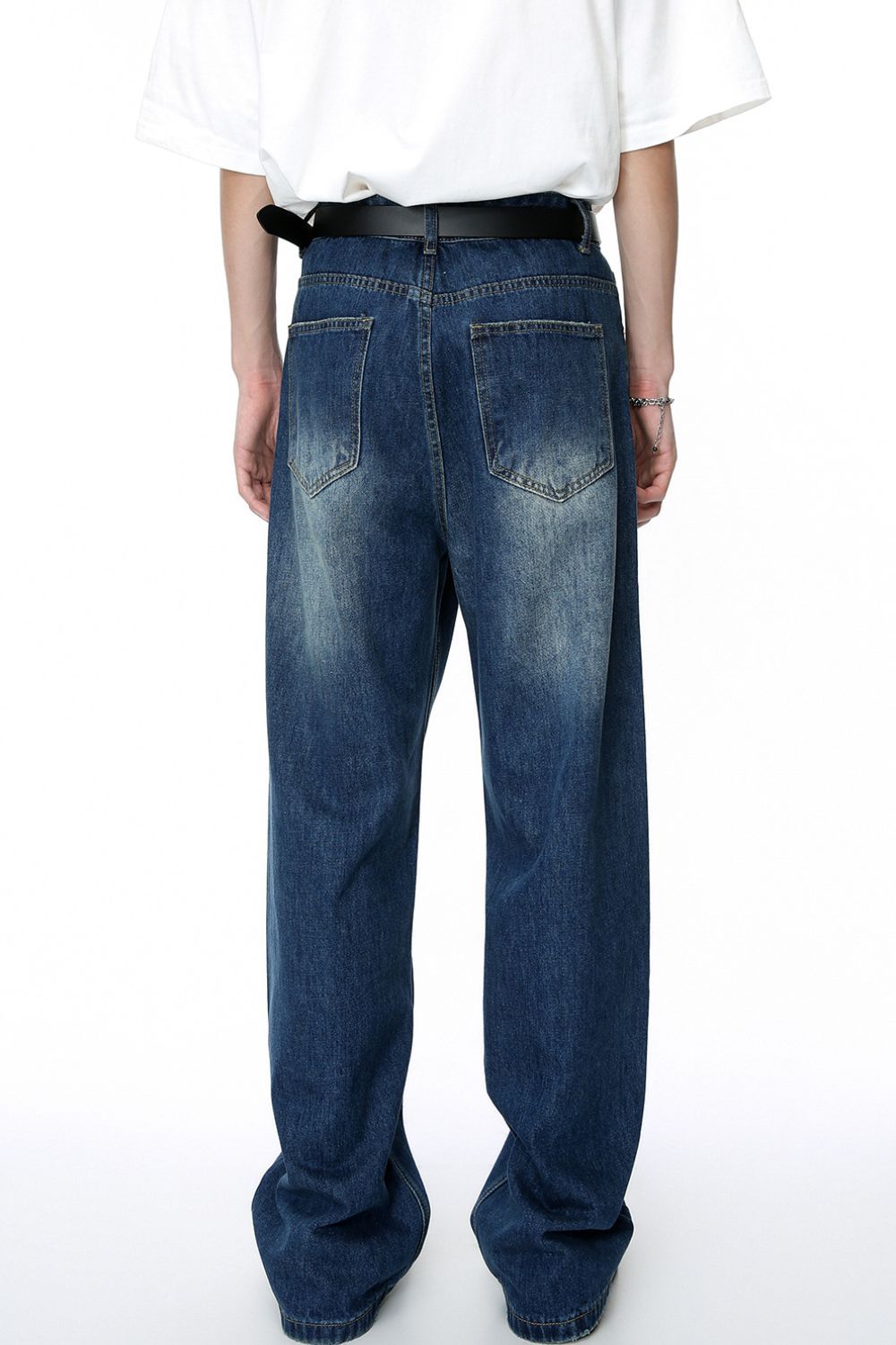Buy Men's Distressed Applique Straight Jeans by Faz