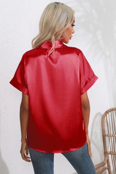 Buy Collared Neck Short Sleeve Shirt by B&S