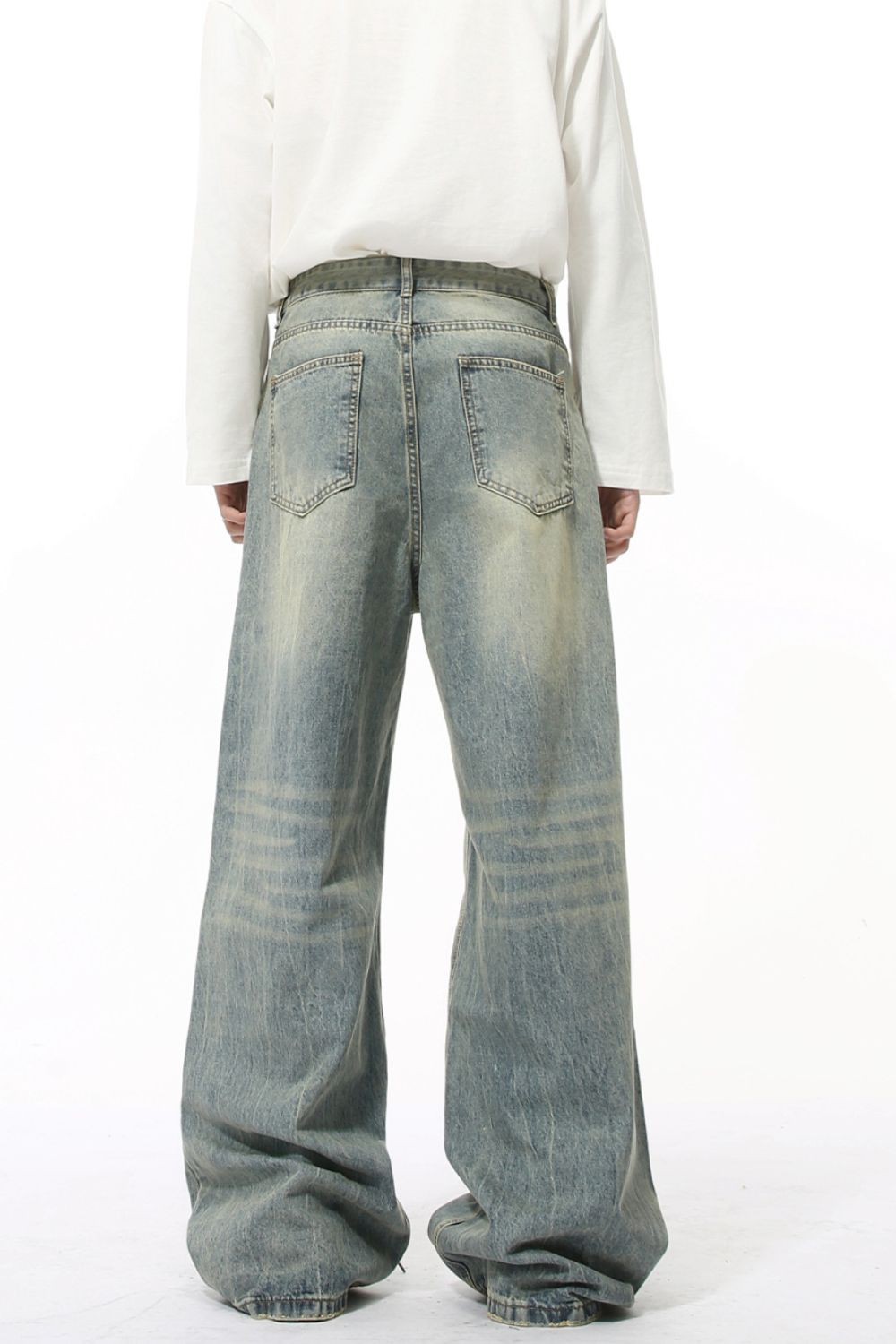 Buy Wide Leg Jeans with Pockets by Faz