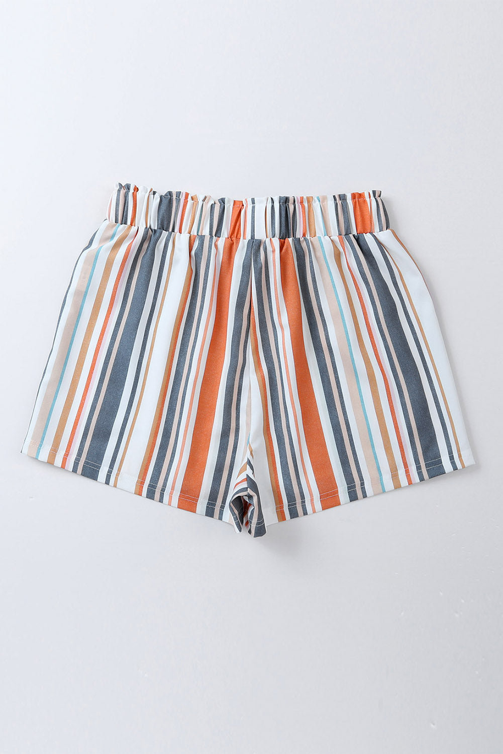 Buy Striped Elastic Waist Shorts by Faz