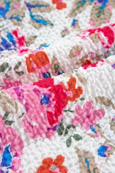 Buy Floral Collared Neck Long Sleeve Shirt by SYNZ