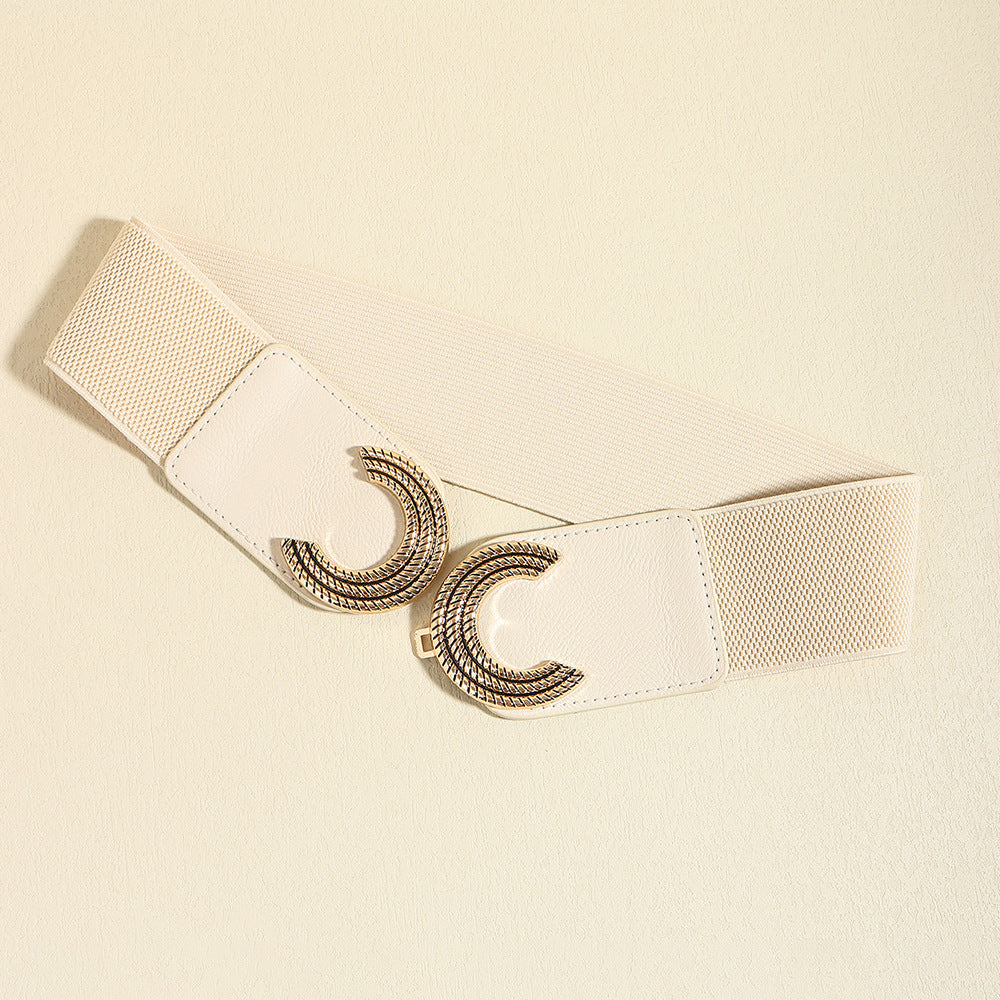 Buy Double C Buckle Elastic Belt by Faz