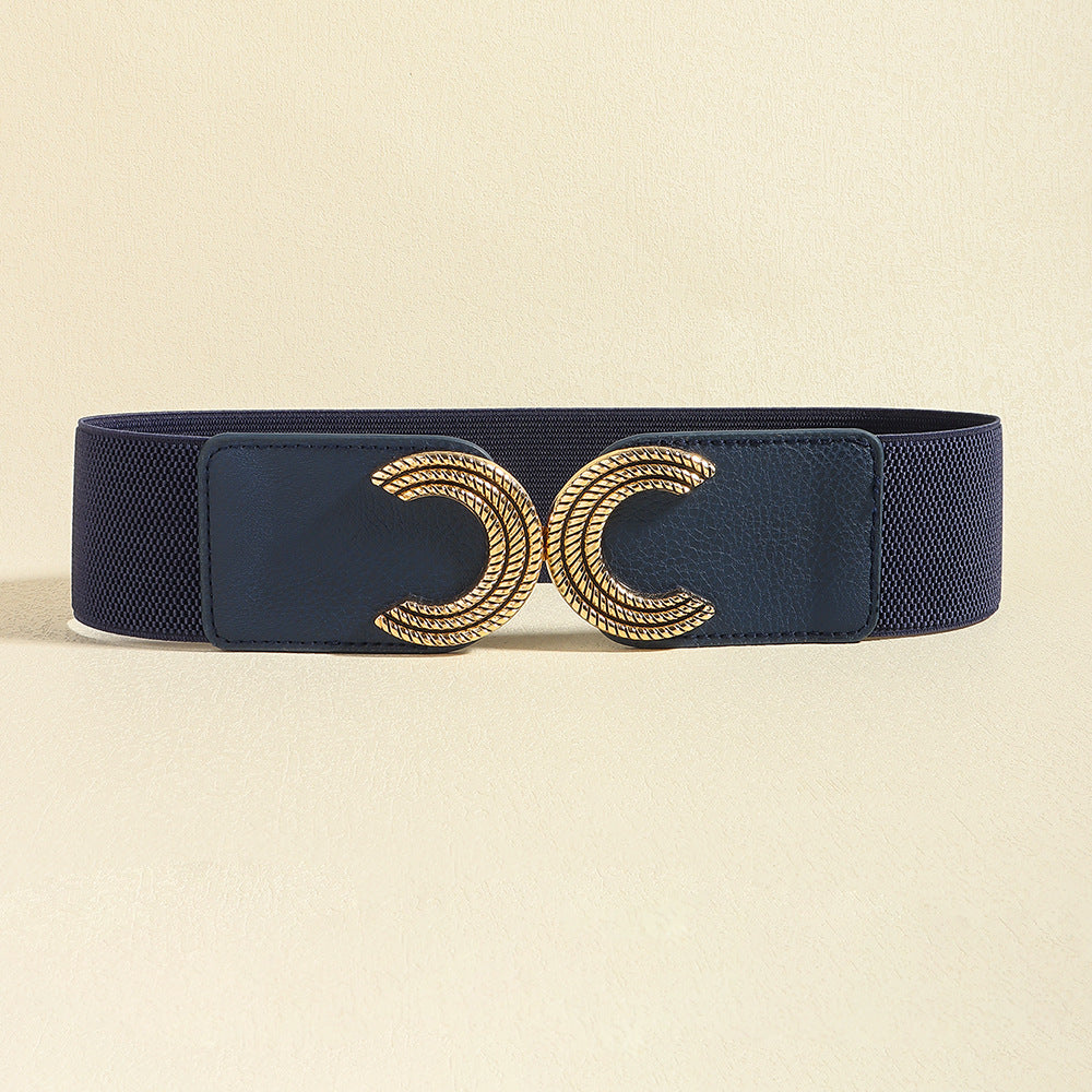 Buy Double C Buckle Elastic Belt by Faz