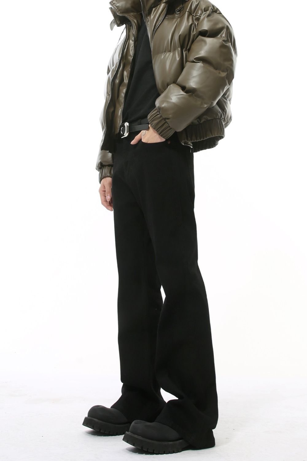 Buy High Waist Jeans with Pockets by Faz