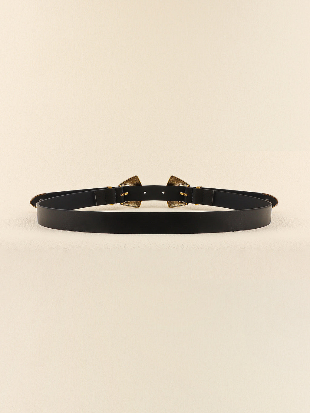 Buy Double Buckle PU Leather Belt by Faz