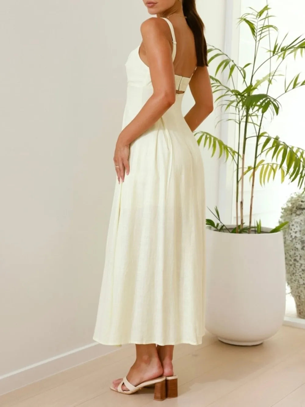 Buy Cutout Square Neck Cami Dress by Faz