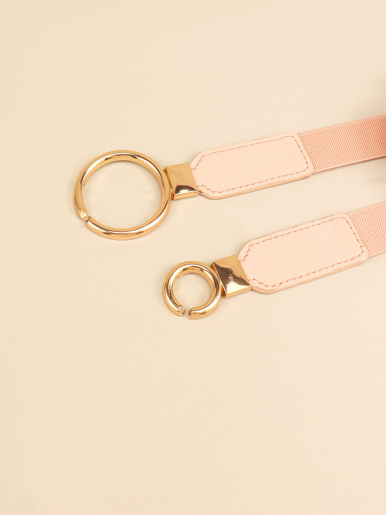 Buy Double Ring Buckle Elastic PU Belt by Faz