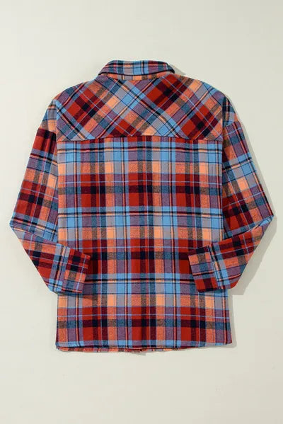 Buy Plaid Collared Neck Long Sleeve Shirt by SYNZ
