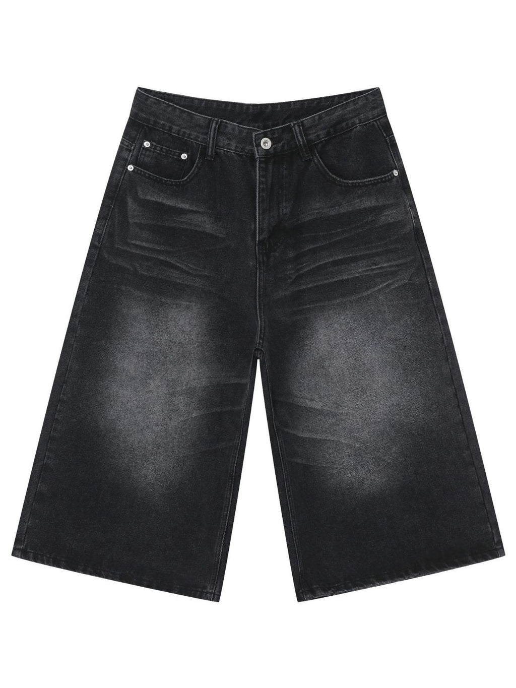 Buy Men's Washed Denim Shorts with Pockets by Faz