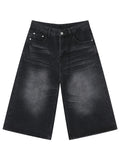 Buy Men's Washed Denim Shorts with Pockets by Faz