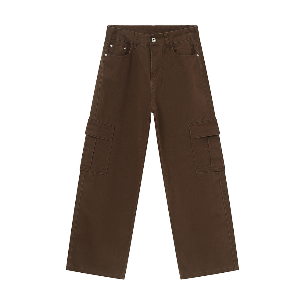 Buy Wide Leg Cargo Jeans by Faz