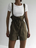 Buy Drawstring Wide Strap Overalls with Pockets by Faz