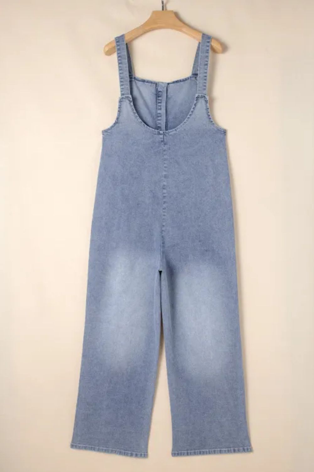 Buy Wide Strap Denim Overalls with Pockets by Faz