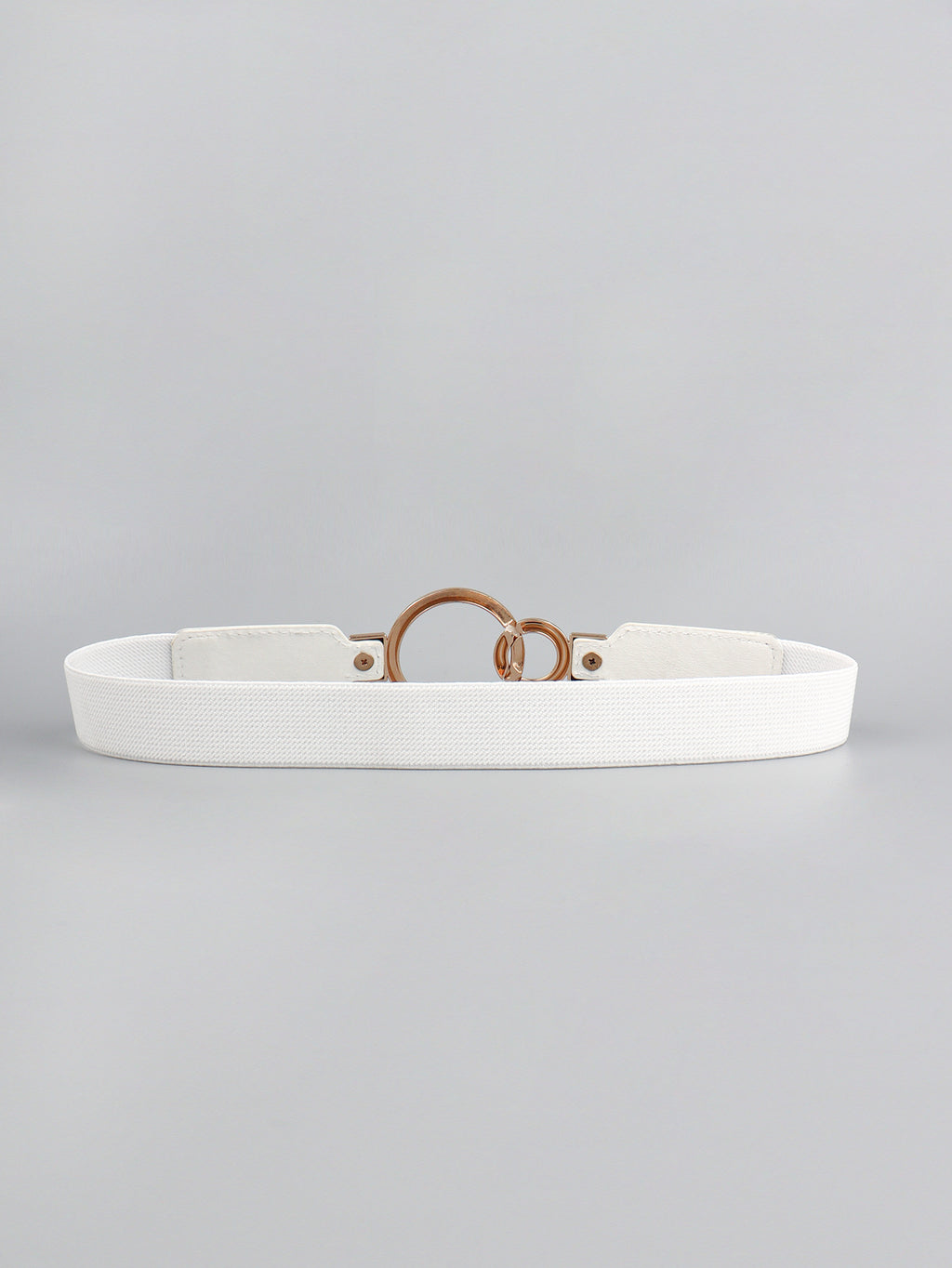 Buy Double Ring Buckle Elastic PU Belt by Faz