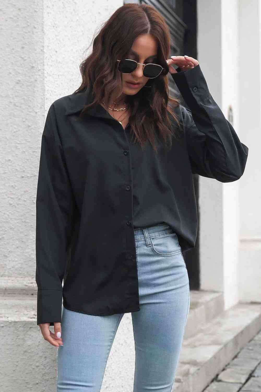 Buy Dropped Shoulder Longline Shirt by B&S