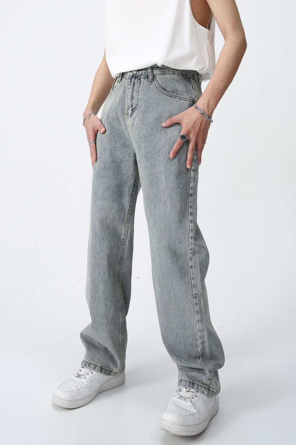 Buy Baggy Jeans with Pockets by Faz