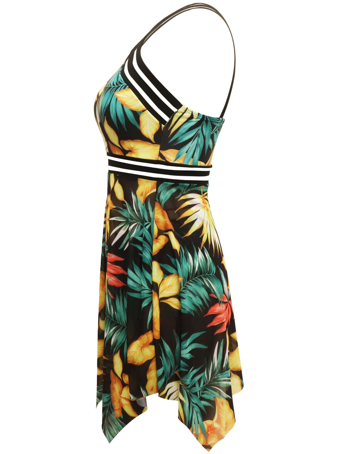 Buy Cutout Printed Two-Piece Swim Set by Faz
