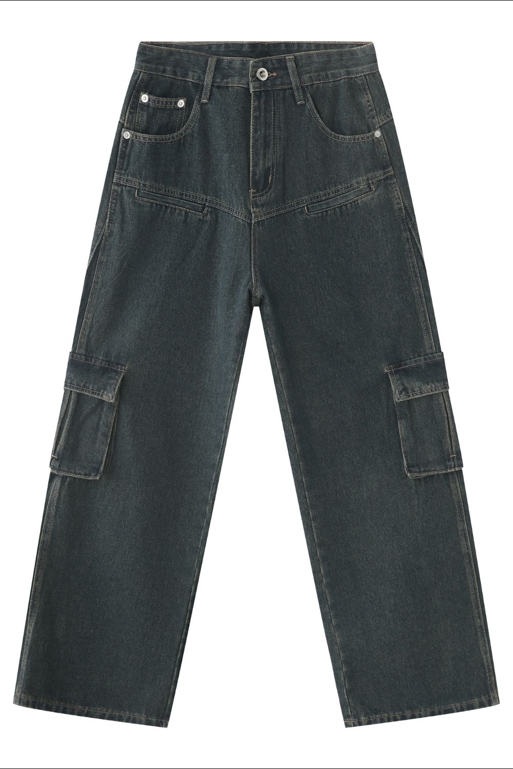 Buy Men's Baggy Jeans with Cargo Pockets by Faz