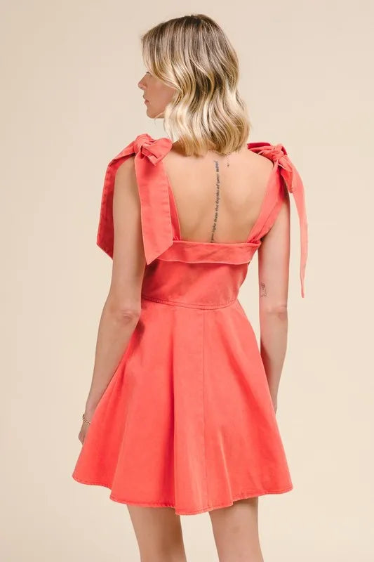 Buy Fit and Flare Washed Gameday Dress by Faz