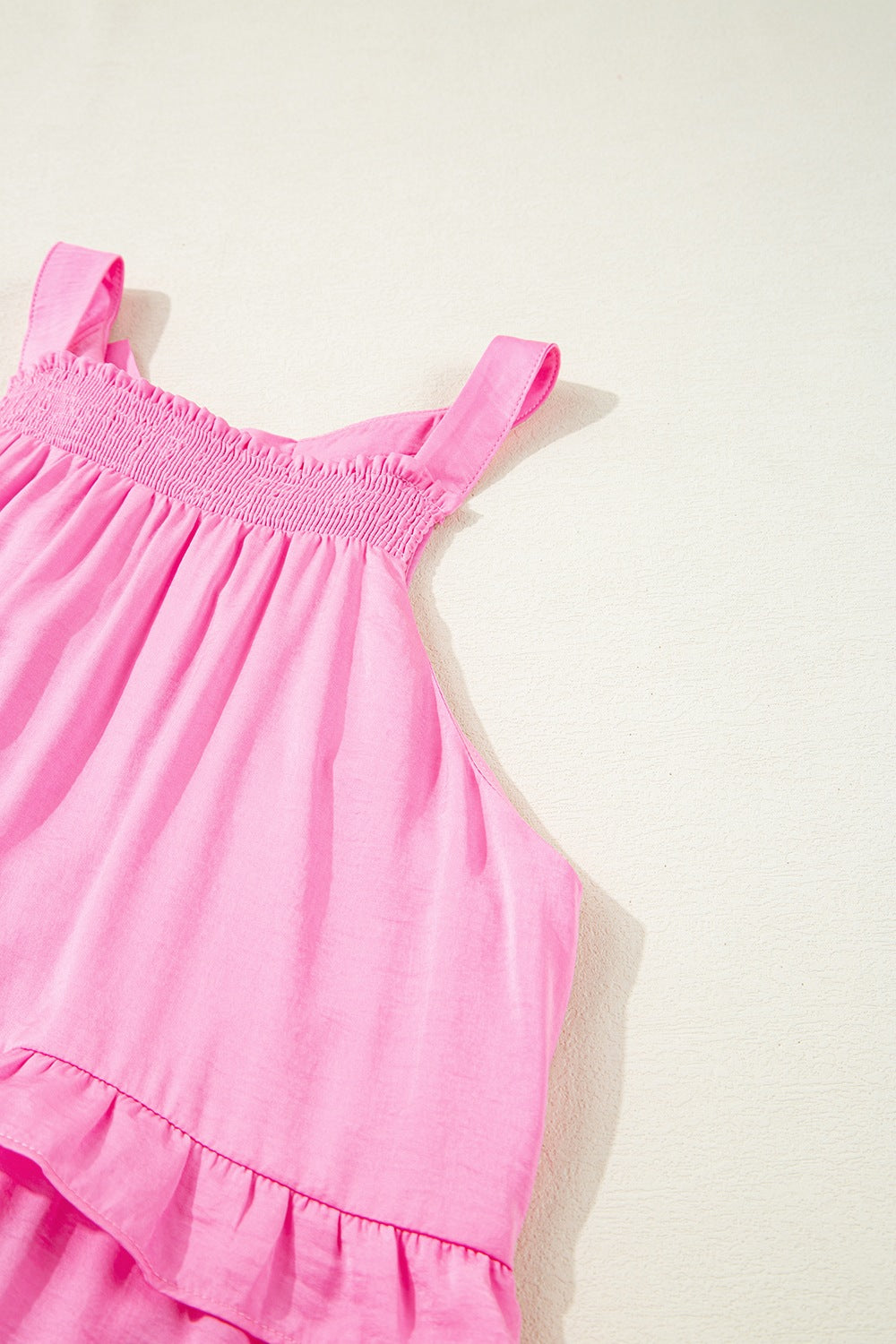 Buy Tied Back Ruffled Layered Sleeveless Mini Dress by Faz