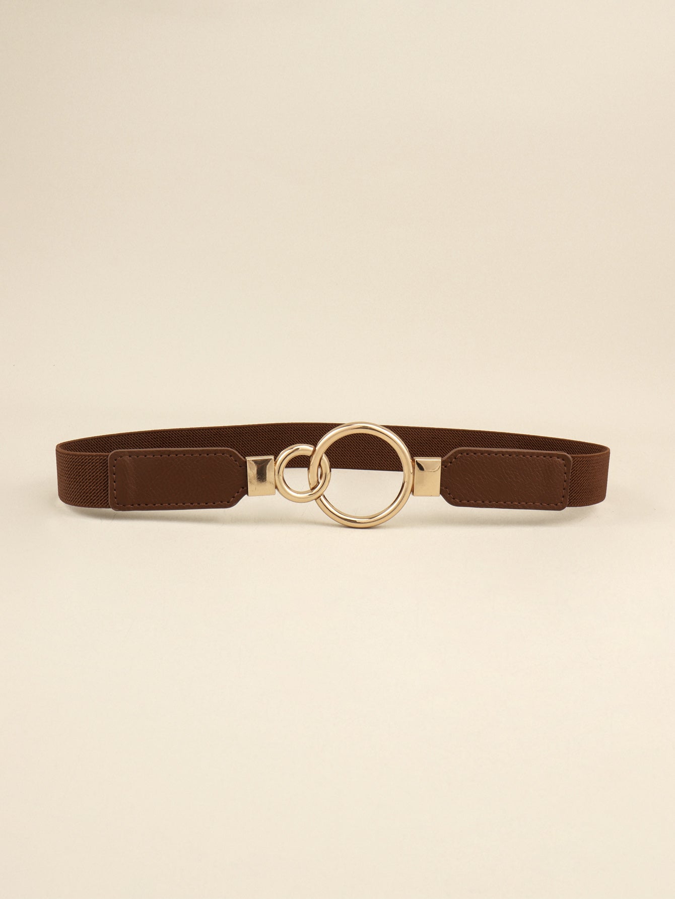 Buy Double Ring Buckle Elastic PU Belt by Faz