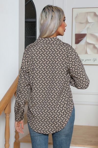 Buy Printed Buttoned Long Sleeve Shirt by B&S